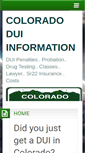 Mobile Screenshot of dui-colorado-dwi.com